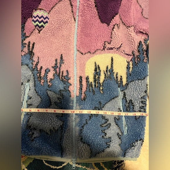 House of sunny anthropologie Mountains should be climbed fleece jacket XS - Picture 12 of 16